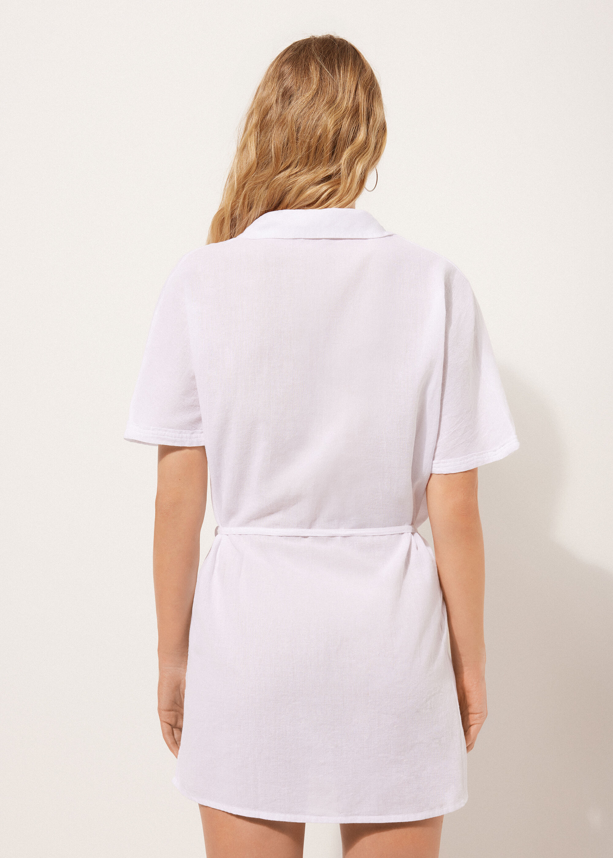 Short Kaftan with Drawstring