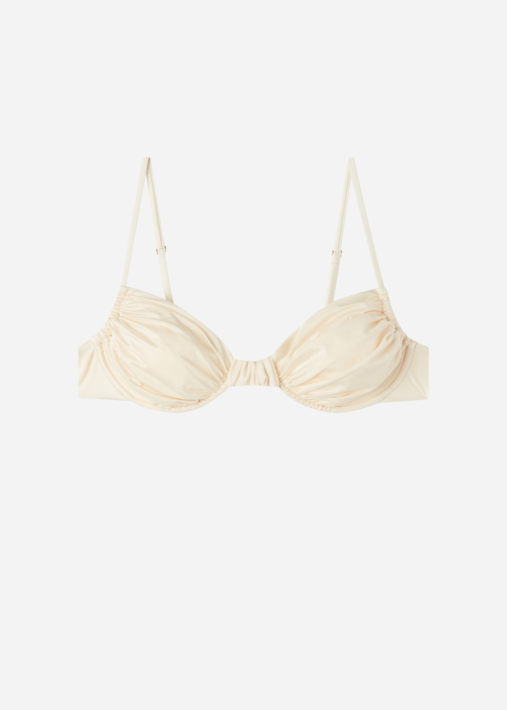 Balkonet Bikini Üstü Shiny Satin