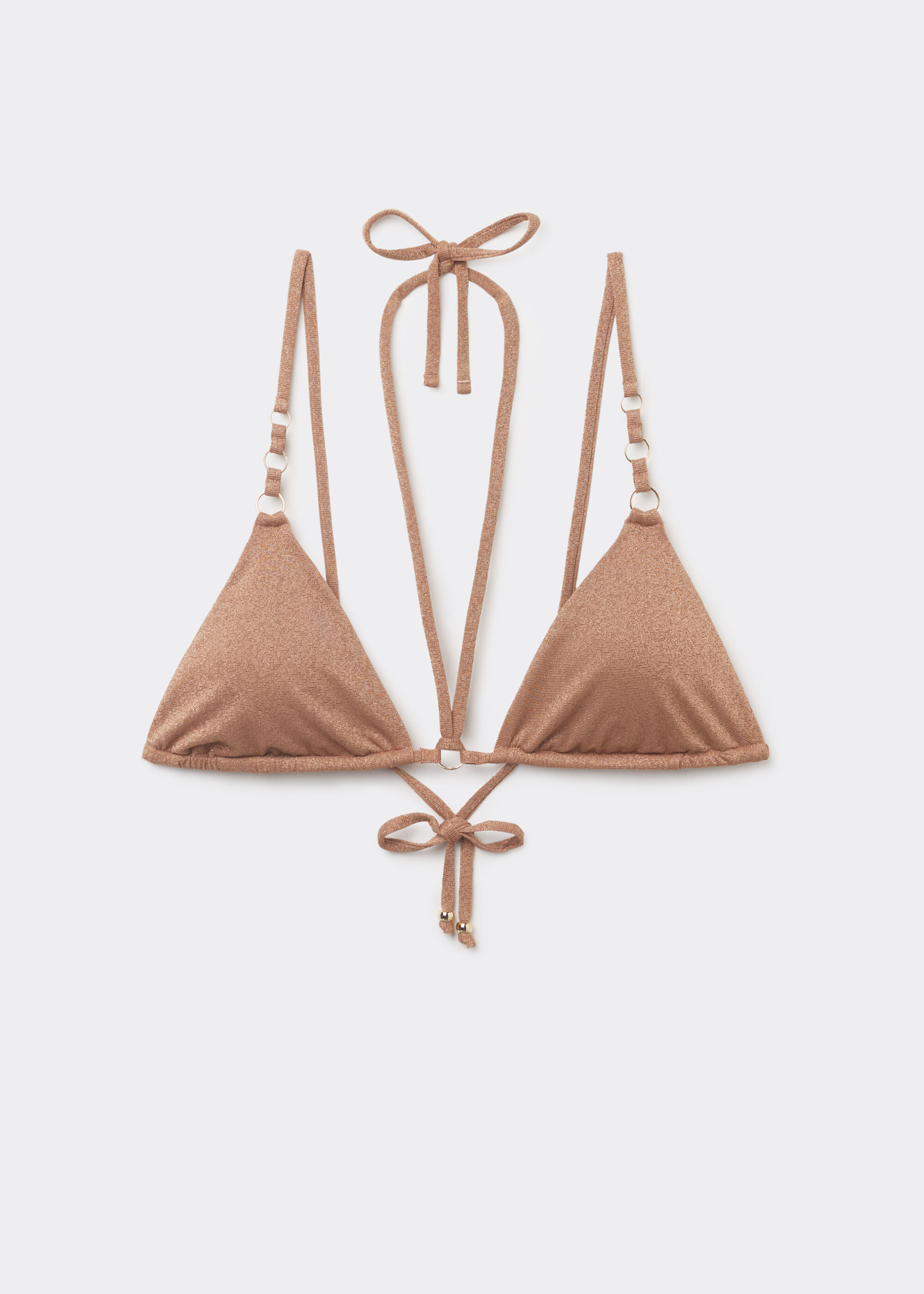 Driehoek-Bikini met Uitneembare Vulling Golden Gleam