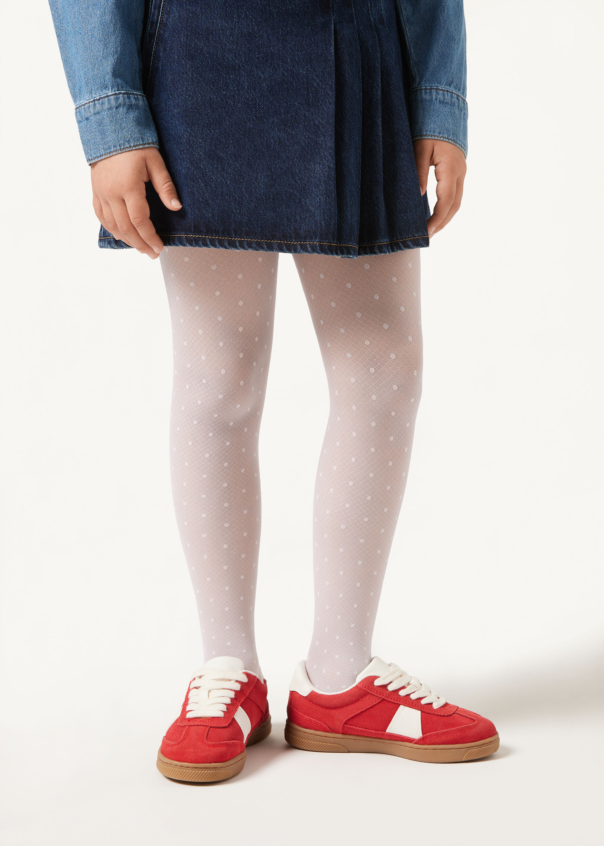 Girls’ All Over Motif Tights
