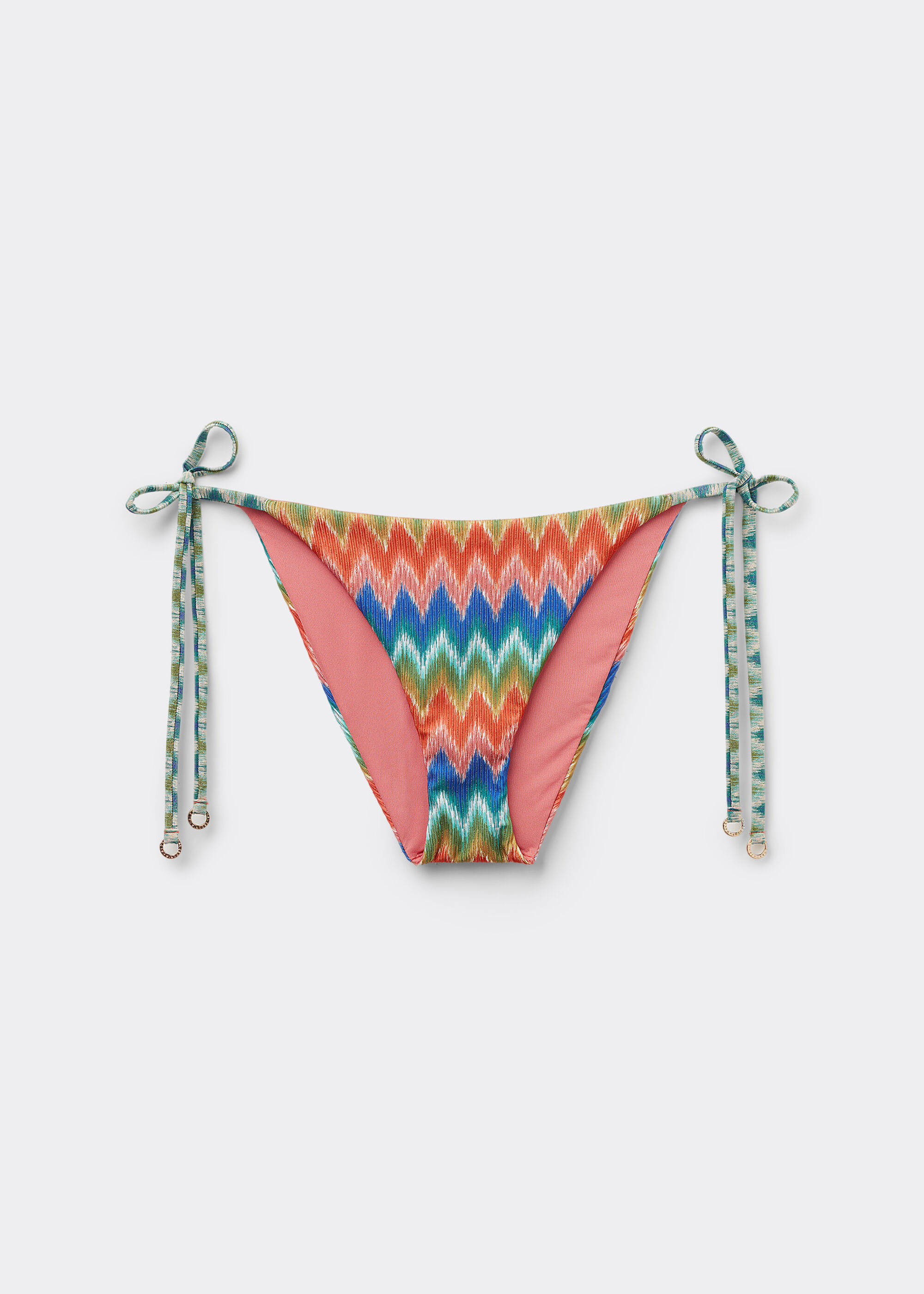 Tie Bikini Bottoms Elegant Chevron