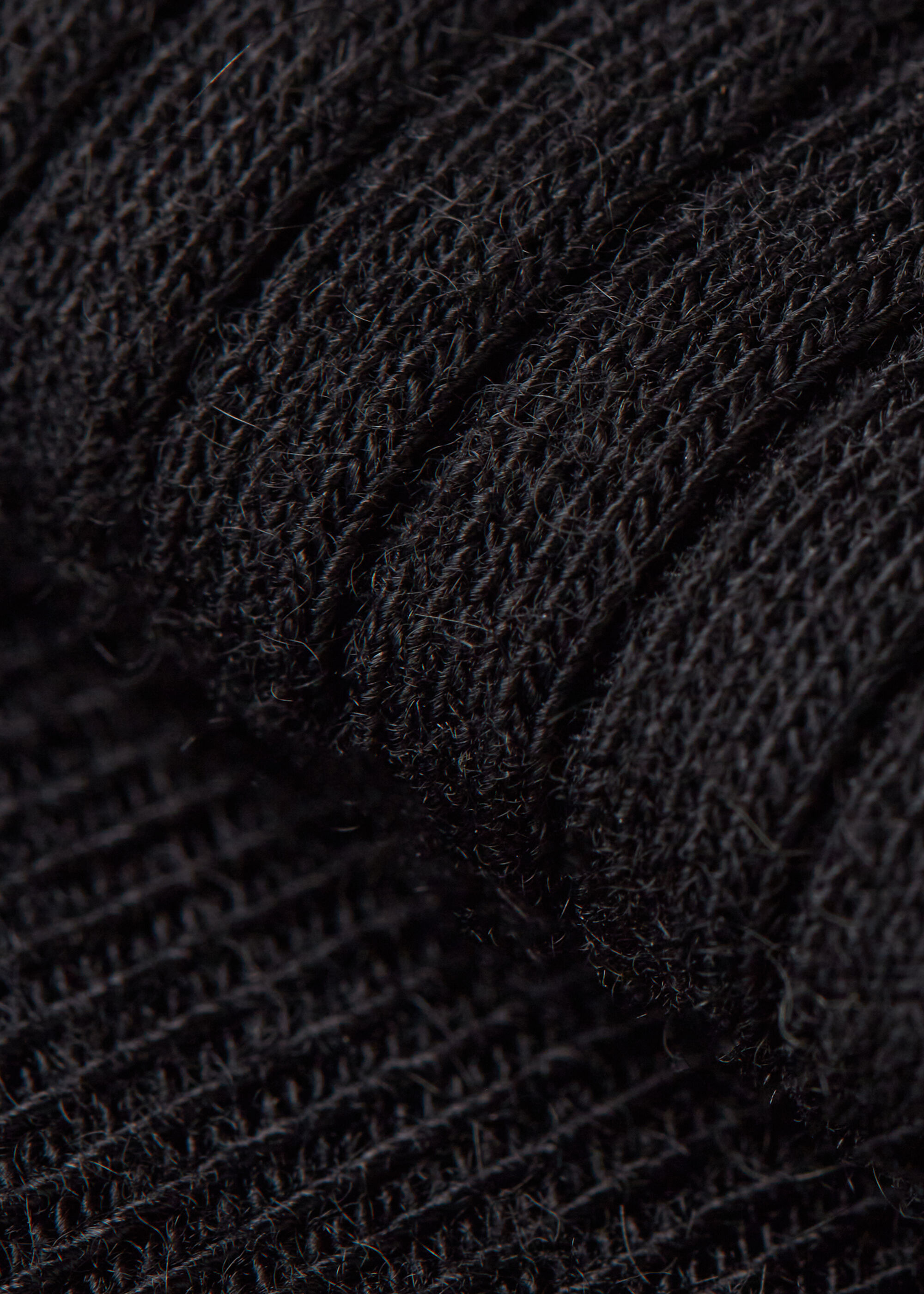 Ribbed Cashmere Long Socks