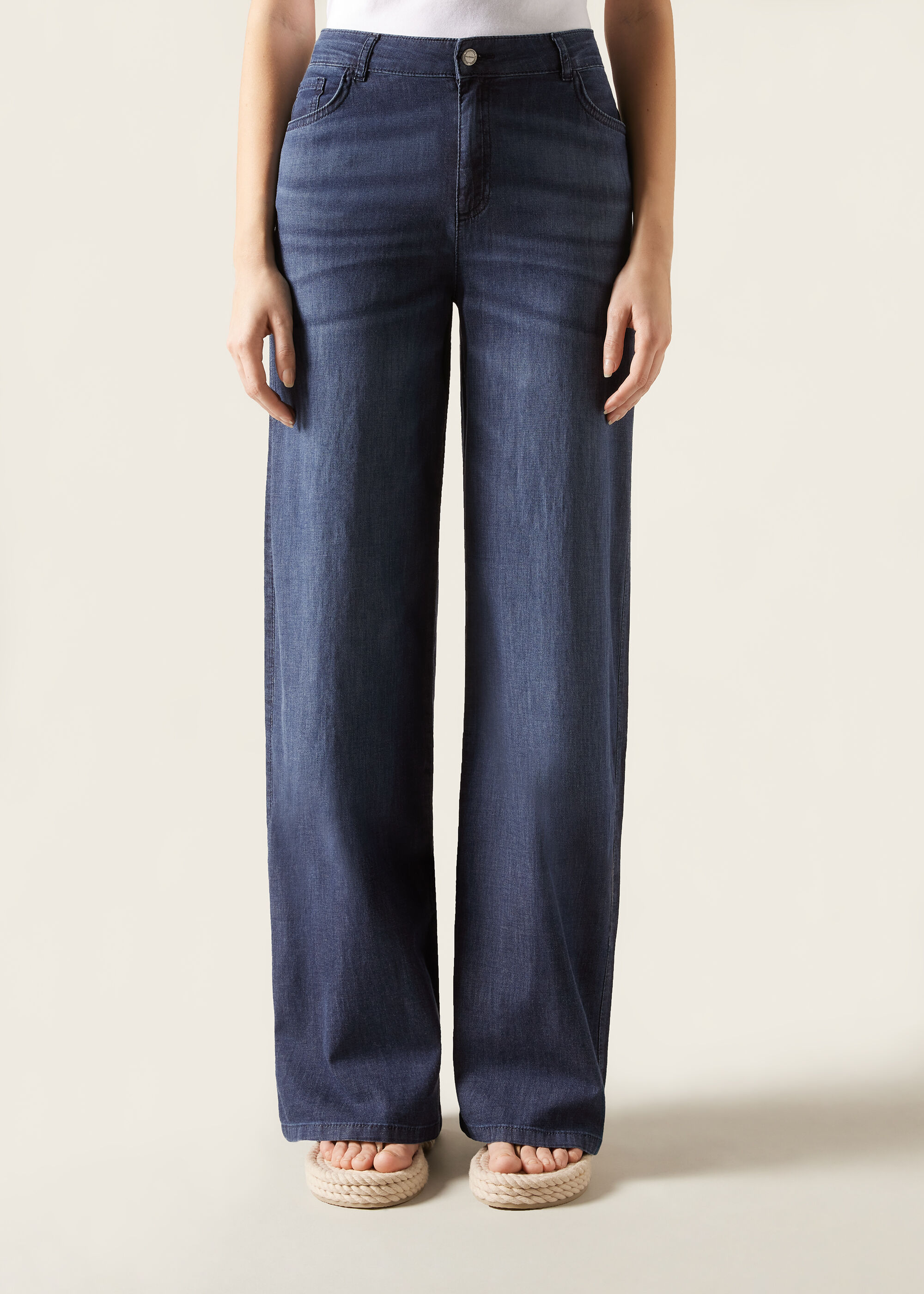 Ultra Light Palazzo Jeans