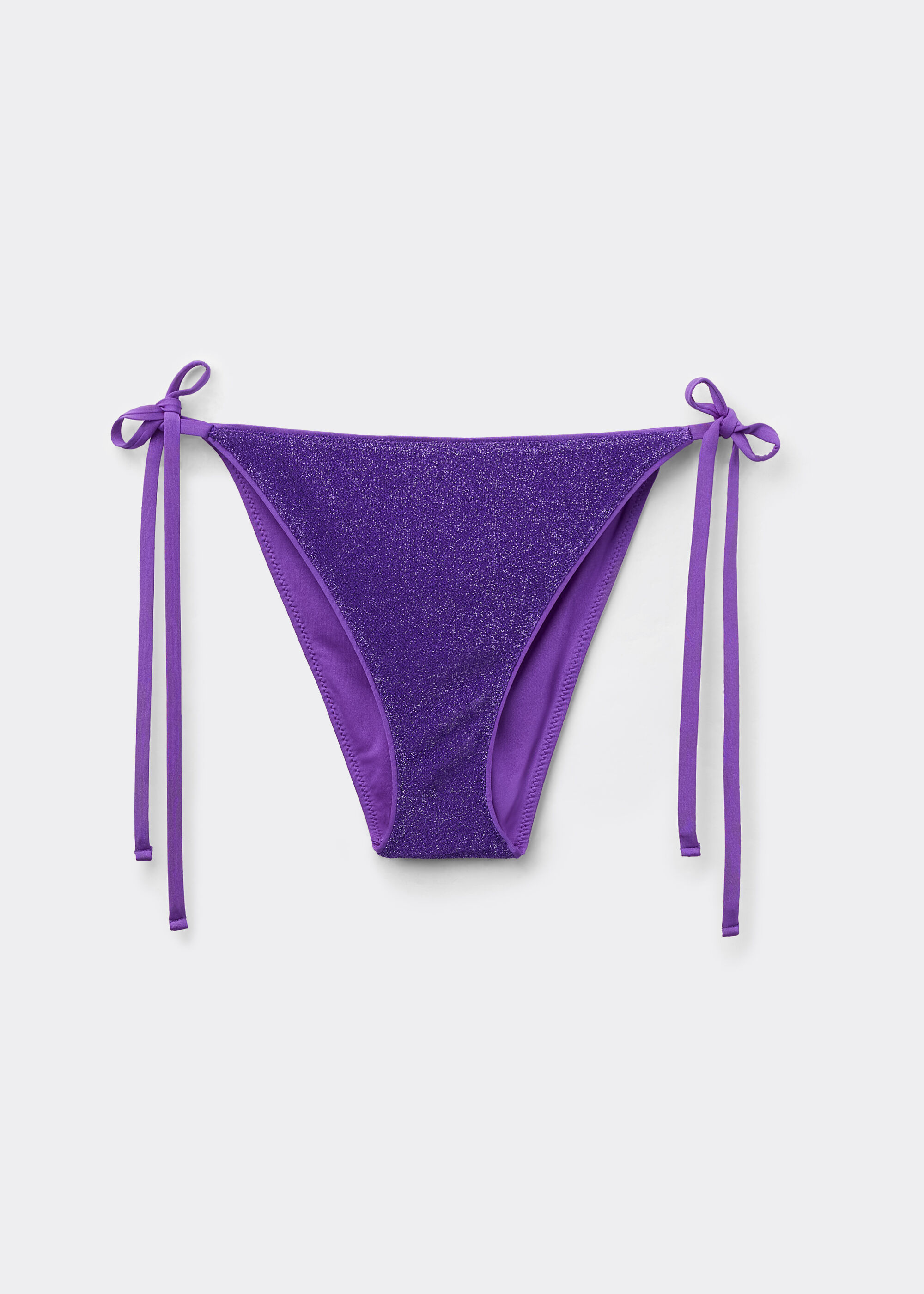 Tie Bikini Bottoms Metallic Glow