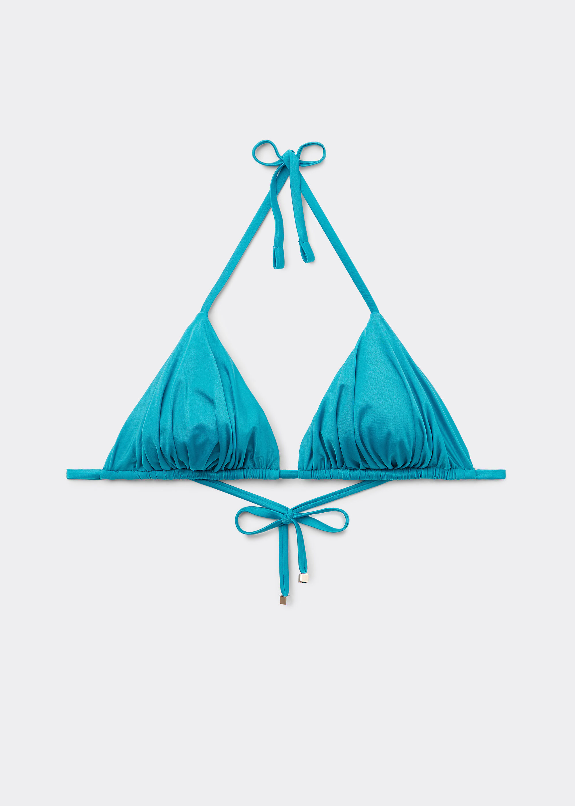 Haut de Maillot Triangle Rembourrage Amovible Shiny Satin