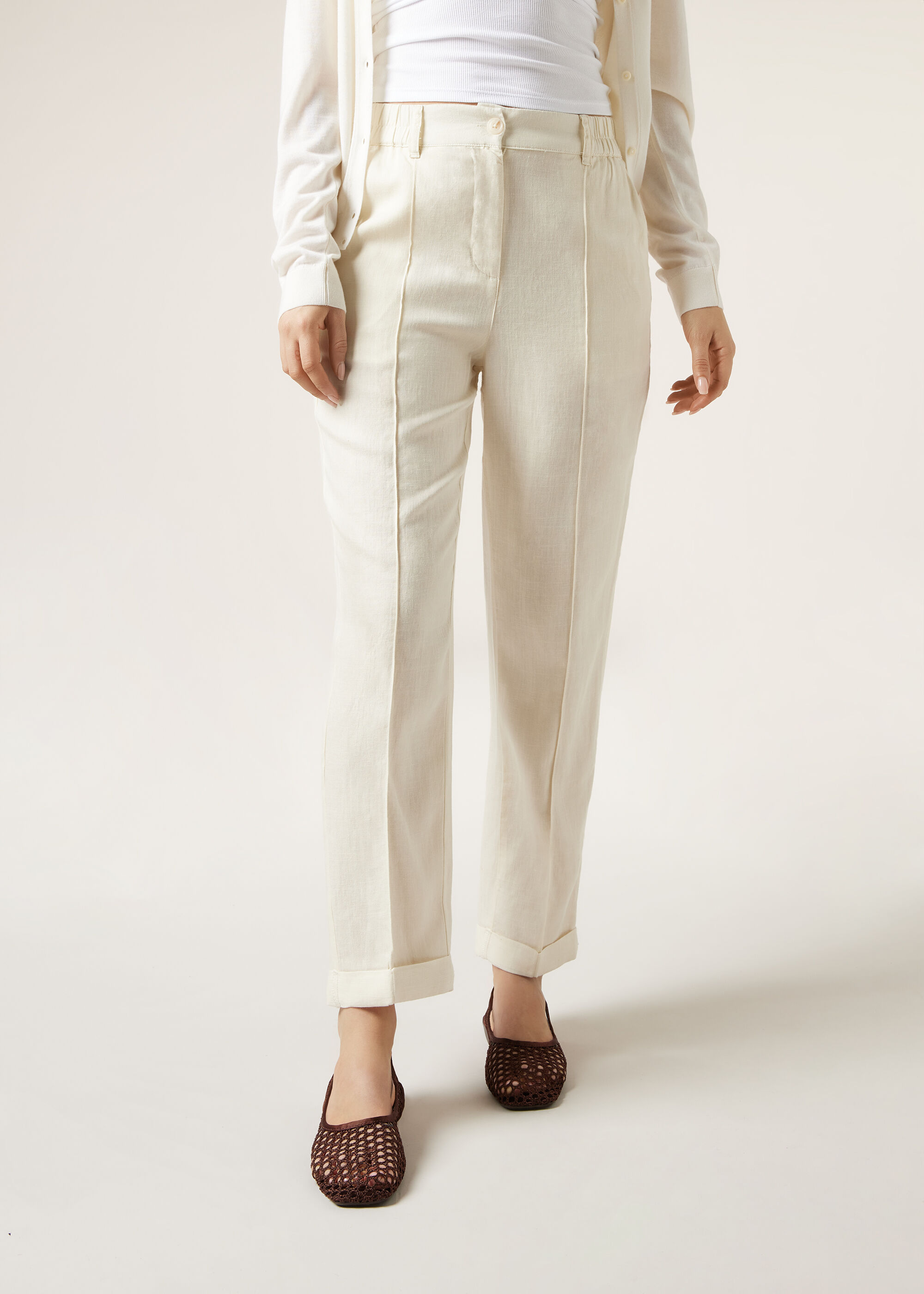 Linen and Eco Lyocell Trousers