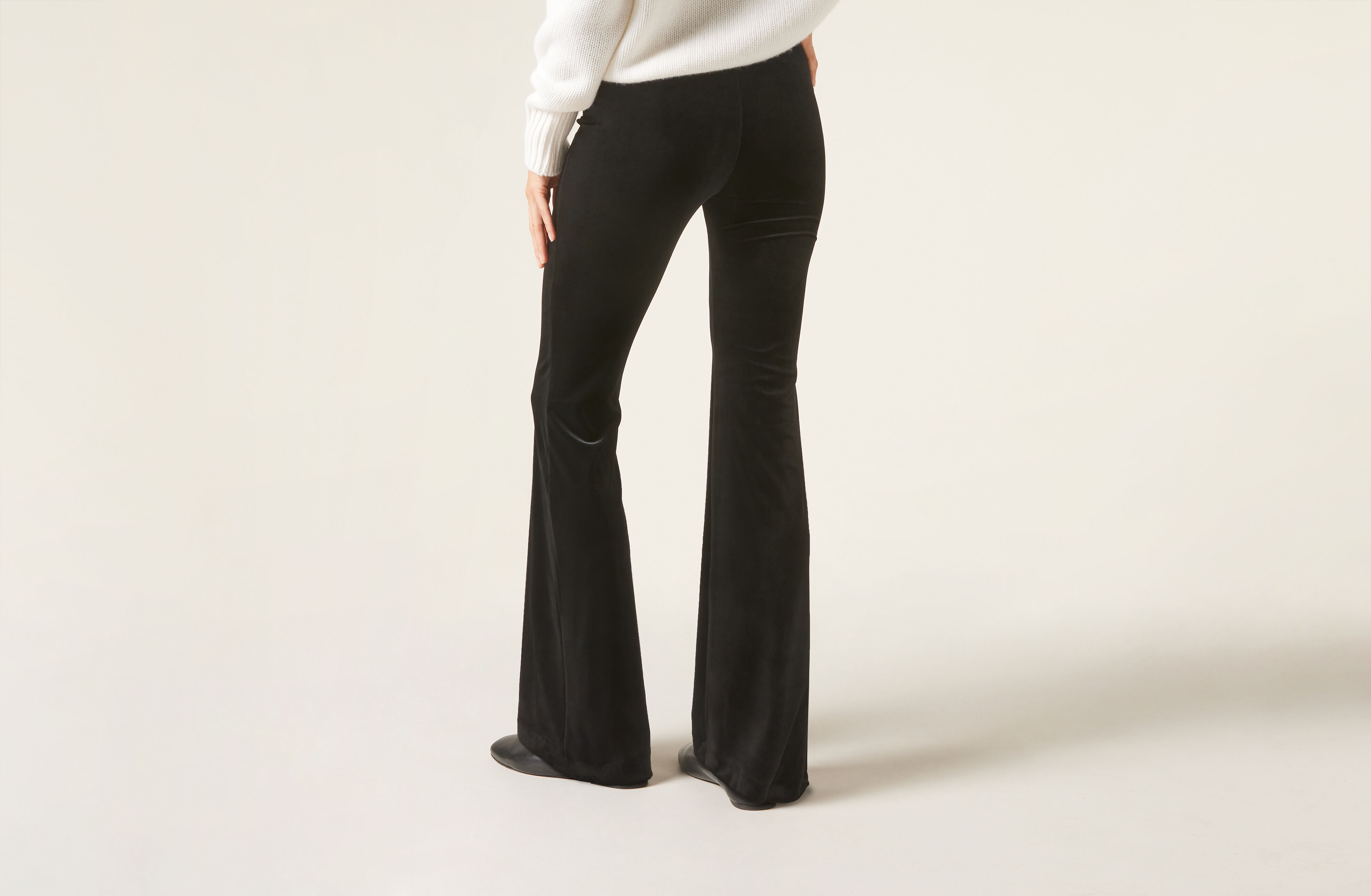 Velvet Flared Trousers