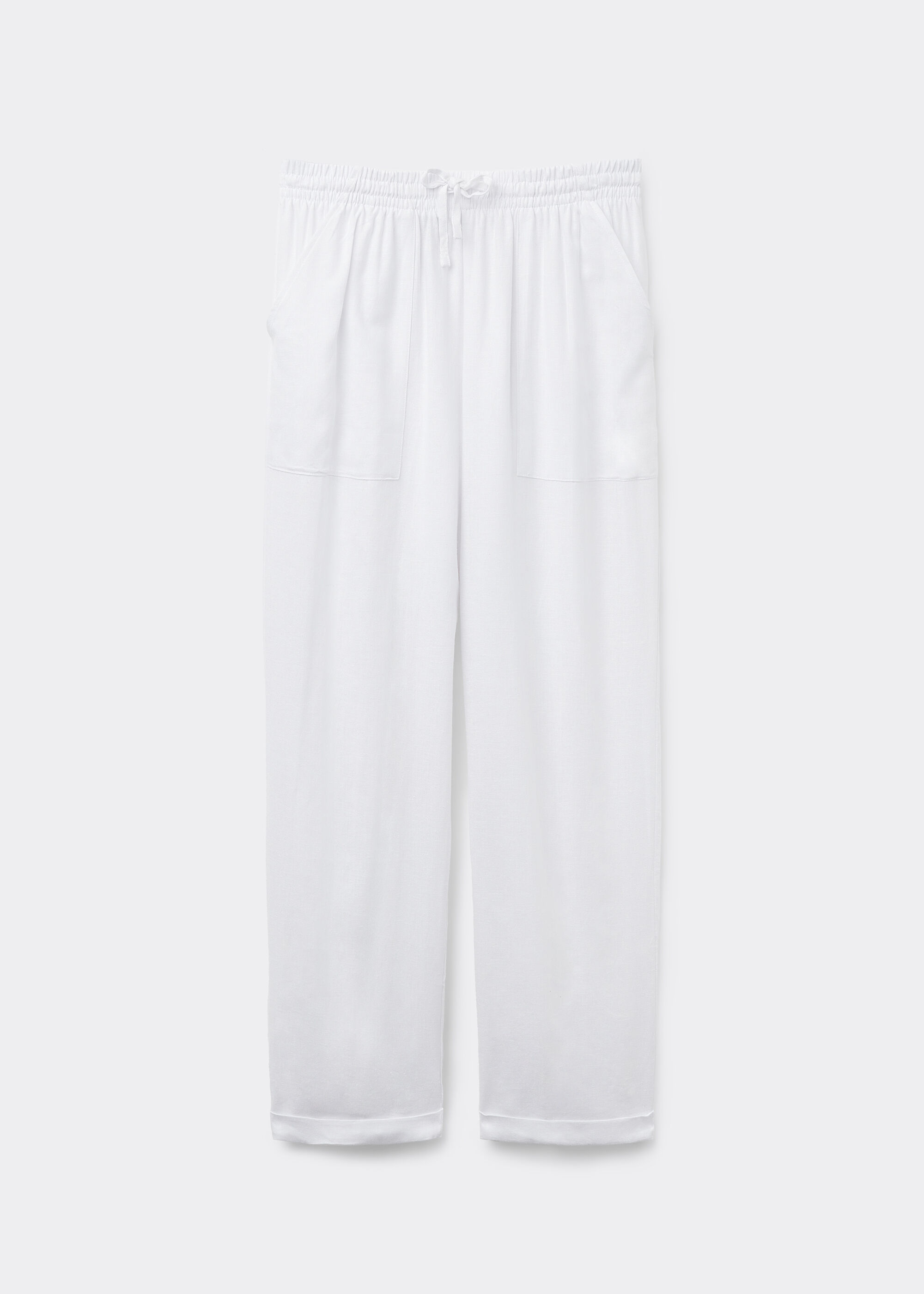 Linen and Viscose Trousers
