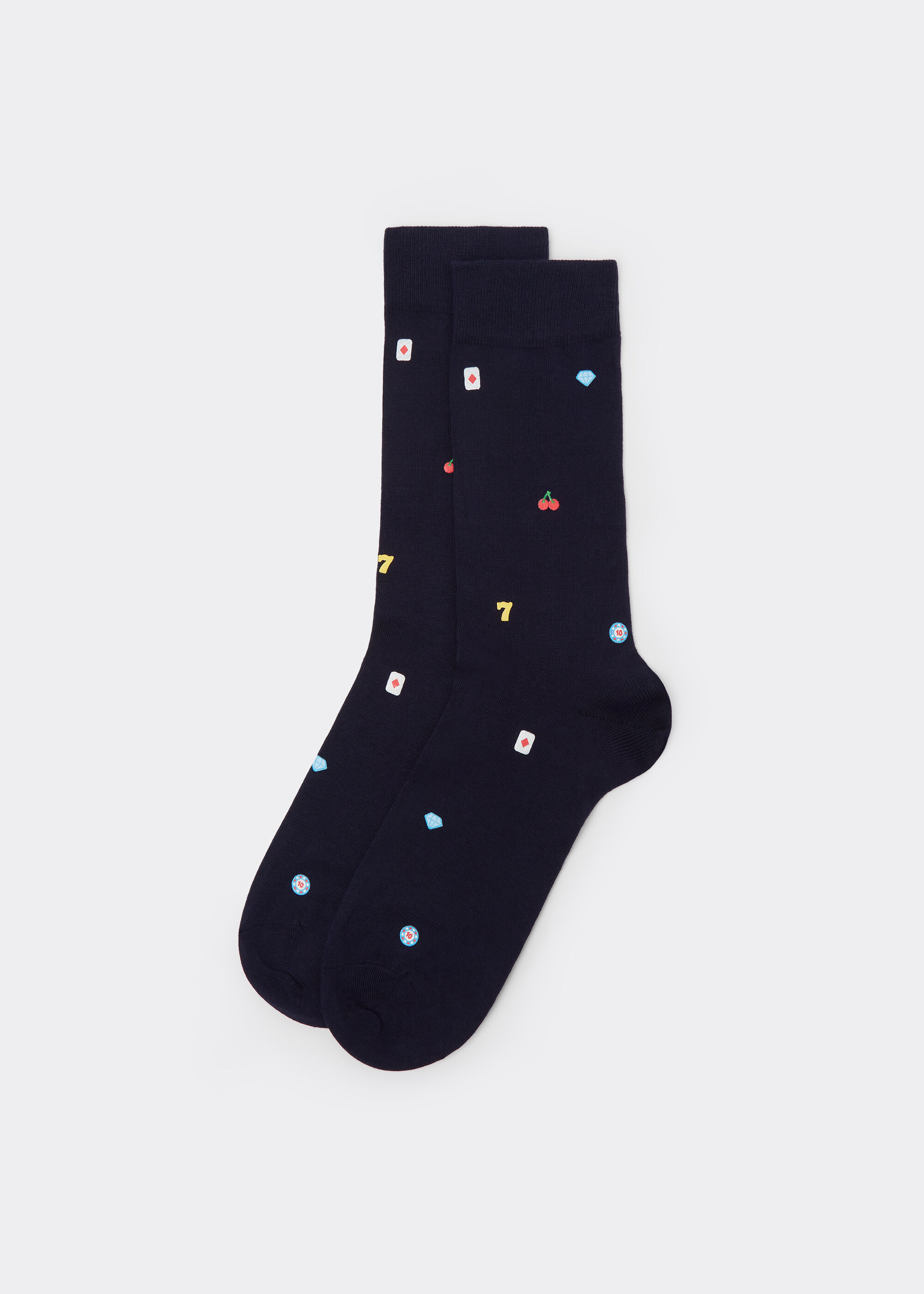 Chaussettes motif fantaisie intégral pour homme
