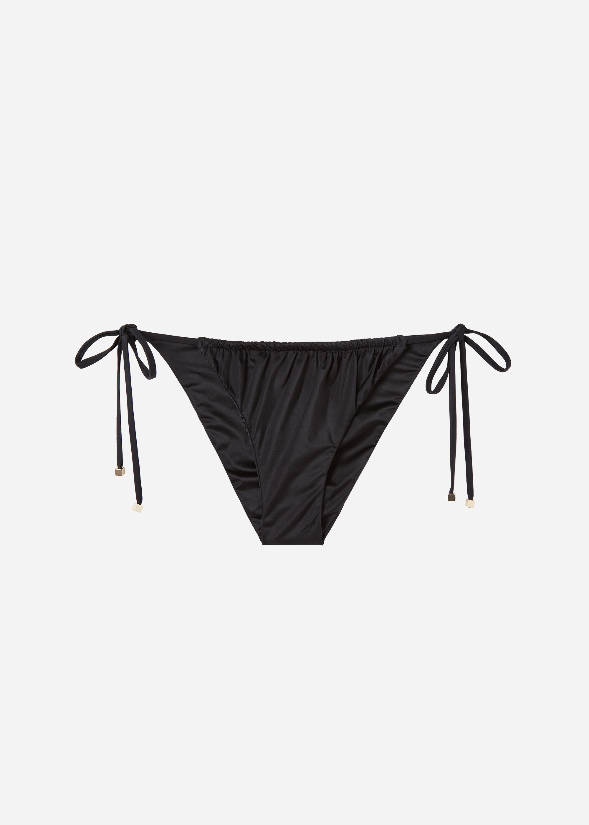 String Swimsuit Bottom Shiny Satin