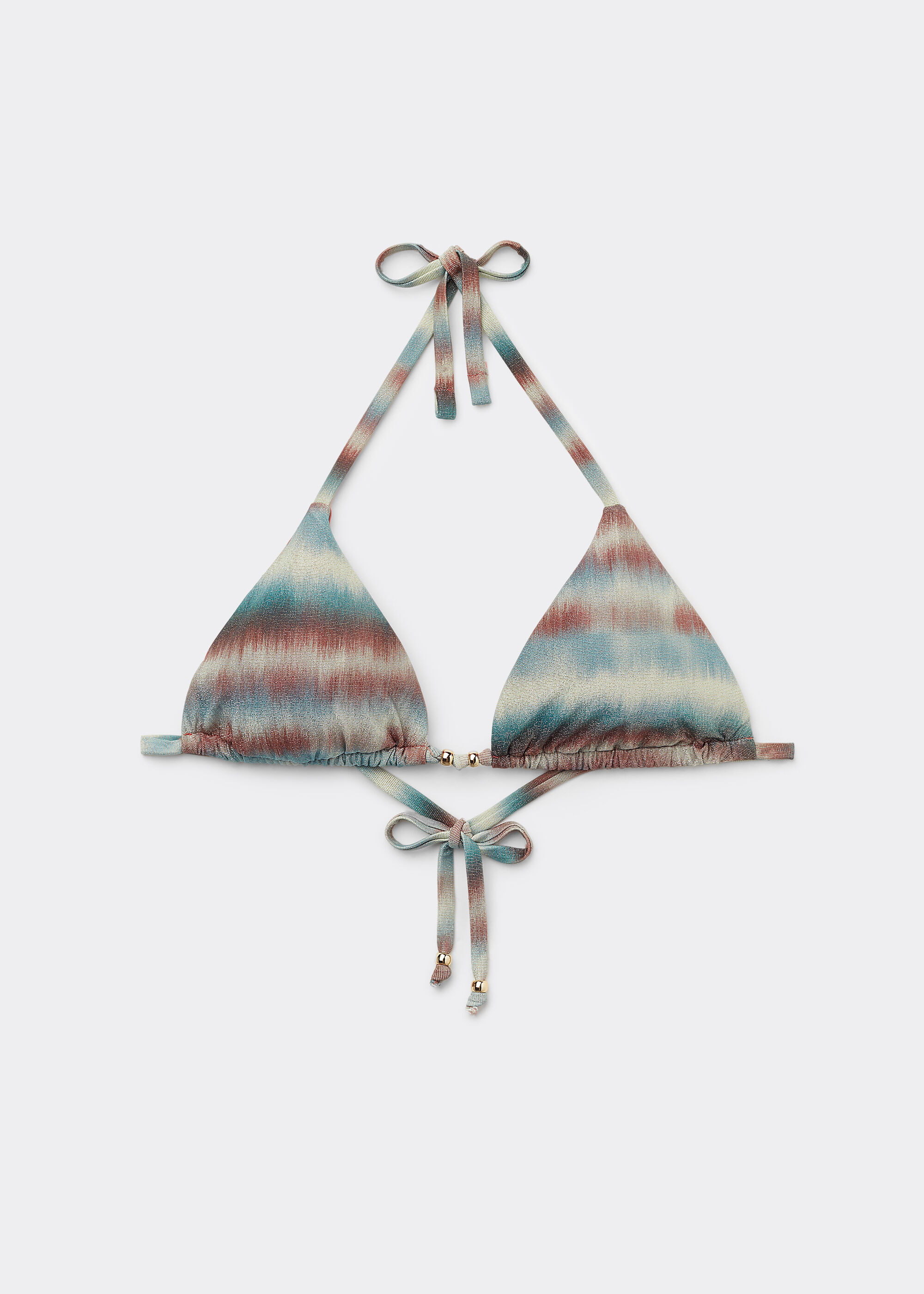 Haut de maillot triangle Glittery Tie-Dye